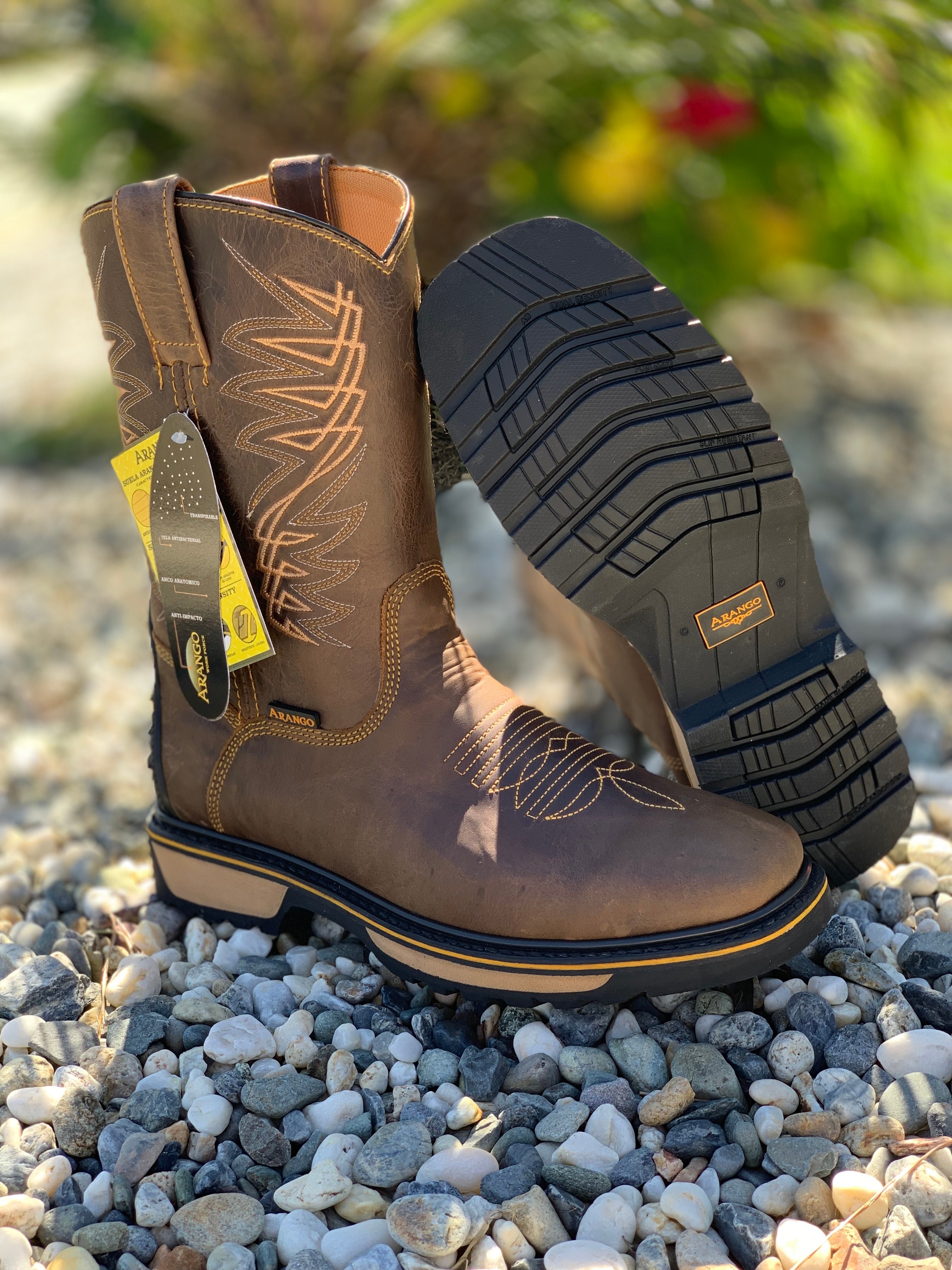 Arango Terex Work Boot Cowboy square toe- Soft toe- Genuine