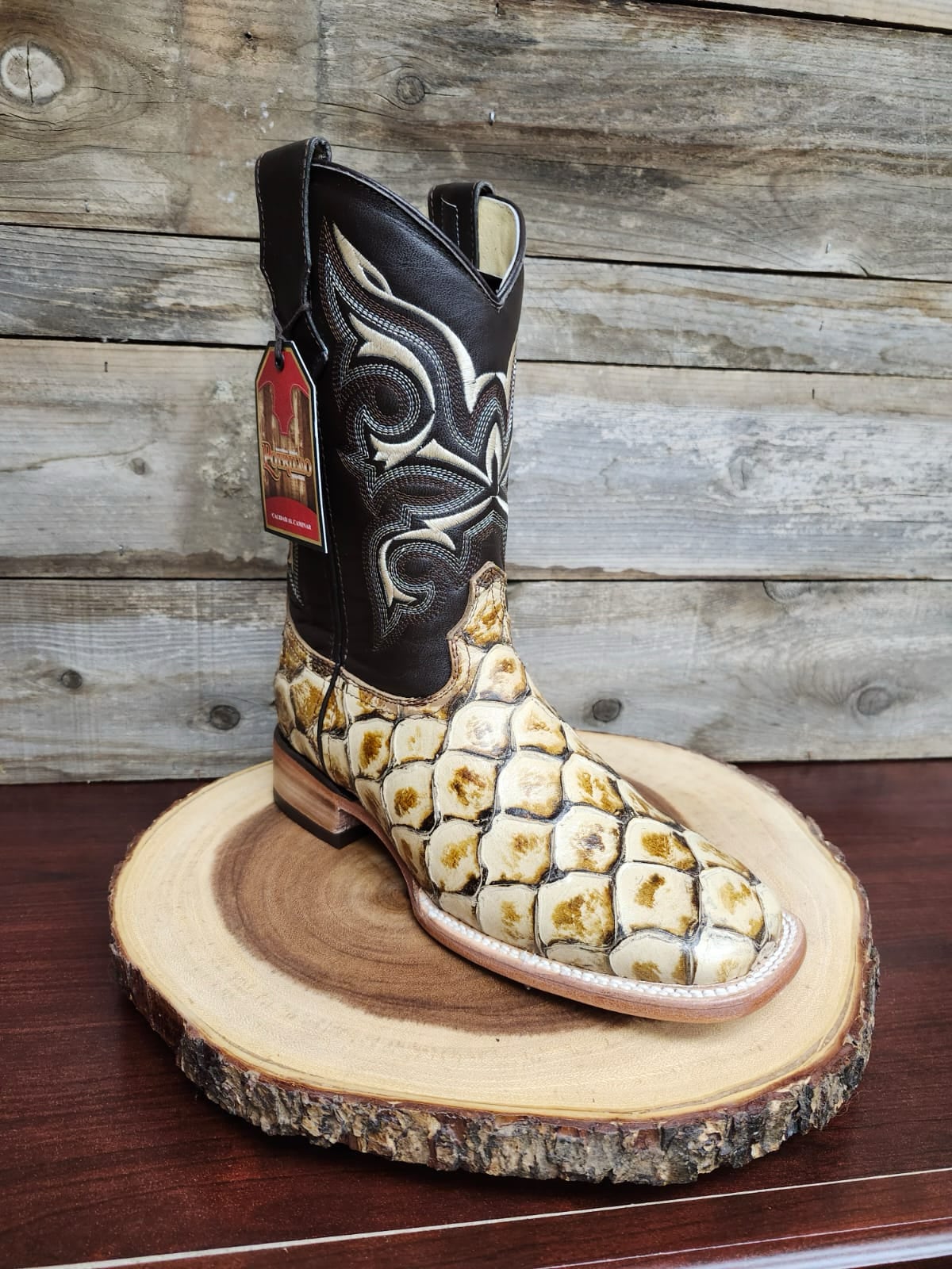 Women's Pirarucu Boots Botas De Piel De Pescado Pirarucu