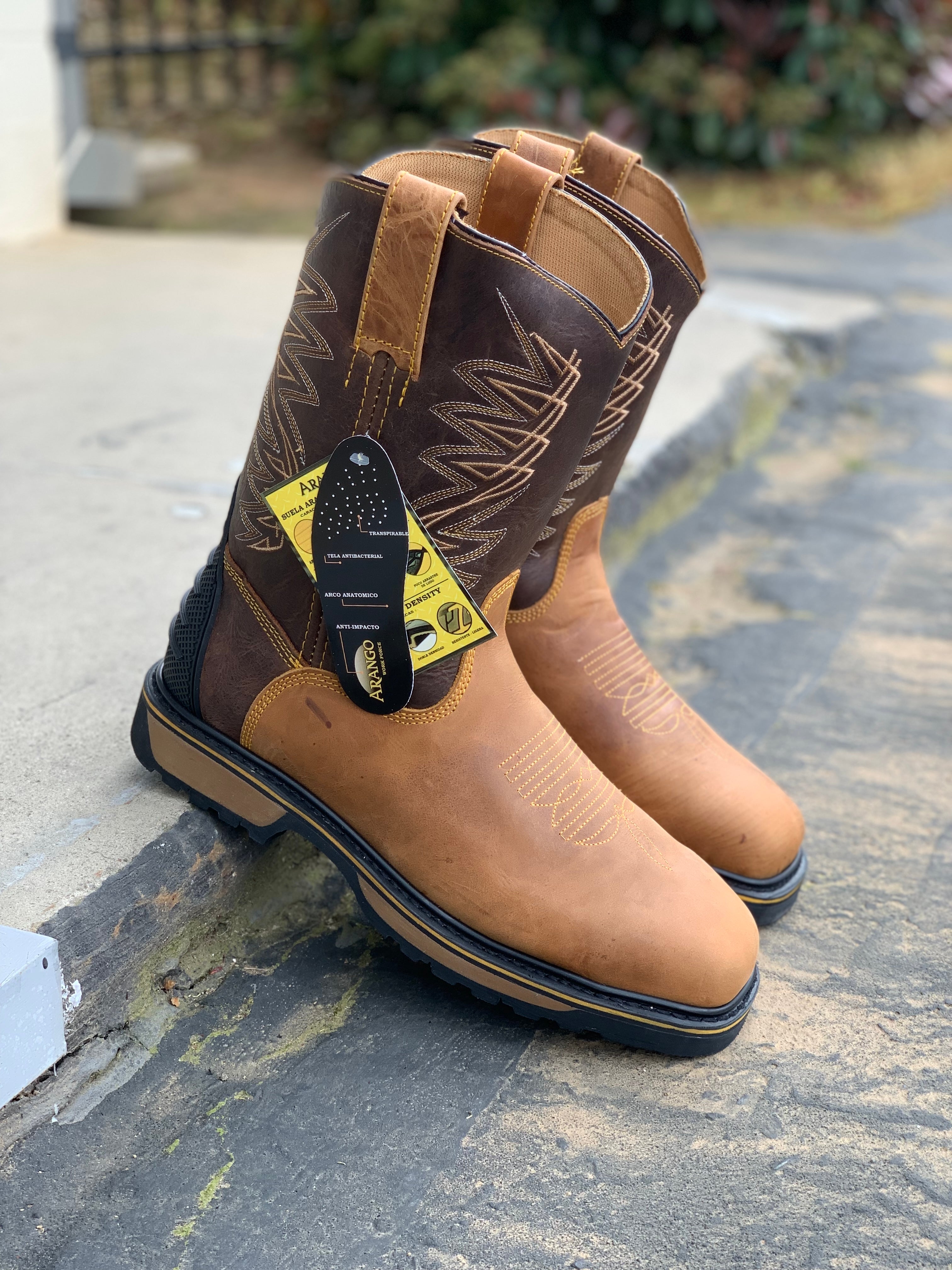 Arango Terex Work Boot Cowboy square toe- Soft toe- Genuine
